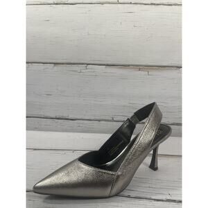 Jones New York JNY-MODAN Shoes Women's Size 11M Silver Slingback Pointed Heels